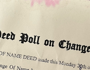 Picture for category Change of Name Deed